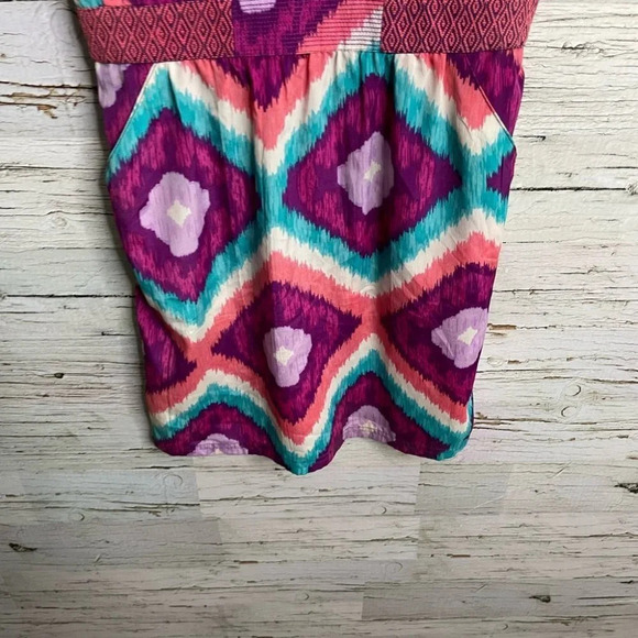 American eagle blue pink mini dress size 2 - Picture 2 of 9